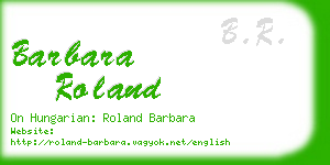 barbara roland business card